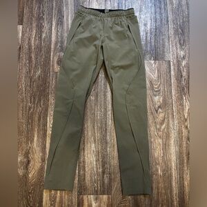 Womens paskho Green Elastic Waist Pull-On Pants